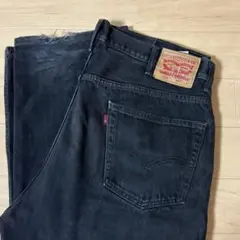 Levi's 550 極太 ブラック W40 L32 破れありのサムネイル