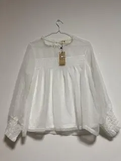 rps アールピーエス　シースル　ブラウス　シャツ　レース　M 異素材　ドット