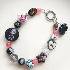 【No.218】ハンドメイド　ビーズストラップ