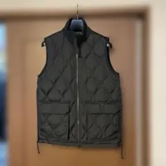 TAION ブラック キルティング ダウンベスト