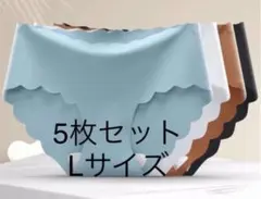 肌に優しい Lサイズ5枚セットレディース ショーツ 無地 シームレスショーツ