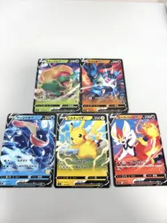 ポケカ5枚セット　ピカチュウ　エースバーン　ゲッコウガ　ルカリオ　タルップルのサムネイル