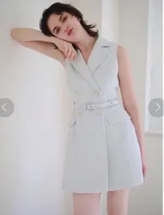 スナイデル SNIDEL 23春夏 ノースリジャケットミニワンピース