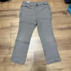 グレー ストレートパンツ ゴムウエストのサムネイル
