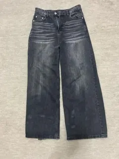 Asapmode ワイドレッグデニム ダークグレー