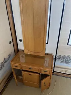 木製収納式ドレッサー 婚礼 高級家具 大塚家具 レトロ - メルカリ