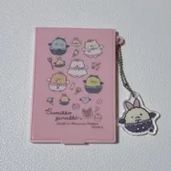 ネオすみっコくじ G賞 チャーム付きミラー ピンク ①