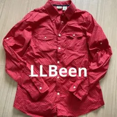 L.L.Bean 長袖シャツ ドット柄 レッドのサムネイル