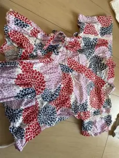 花柄綿100%セットアップ 110-120