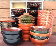 桂由美 漆器お椀 5セット お盆 箸 未使用品 - メルカリ