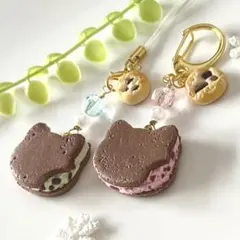 ネコちゃんクリームチョコサンドクッキー♡