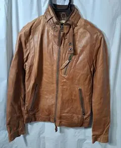 未使用　ジャーナルスタンダード　レザージャケット　キャメルブラウン