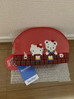 新品 familiar ファミリア ハローキティ ポーチ - メルカリ
