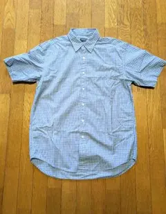 90s old uniqlo 半袖シャツ チェックシャツ