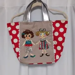 CURLY★ スパンコール ドット柄 トートバッグのサムネイル