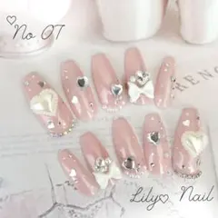 ネイルチップ ワンホンネイル　フレンチガーリー　韓国ネイル　ちゅるん