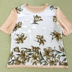 ニット絹100% カットソー　レディースのサムネイル