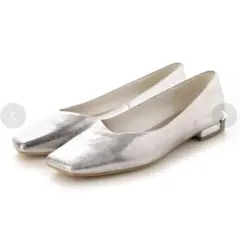 モードエジャコモ　ローヒールスクエアトゥパンプス