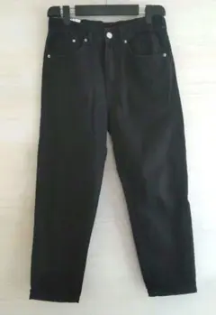 H&M エイチアンドエム　リラックステーパードデニム　クロップドパンツ