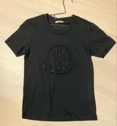 MONCLER ロゴ刺繍 ブラック Tシャツ