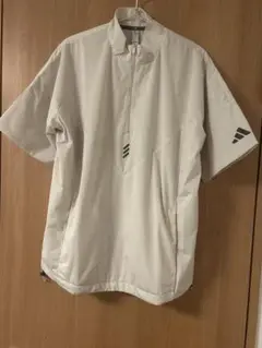 アディダス ハーフジップ 半袖ウインドジャケット　新品　サイズＬ