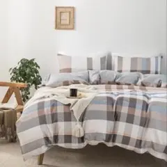 布団カバーダブルベッド用3点セット ＋ おまけ付き