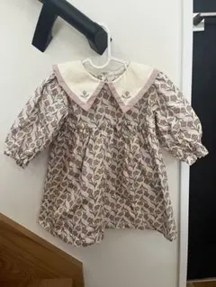 バースデイ　Kinococo 花柄刺繍襟ワンピース ベビー服