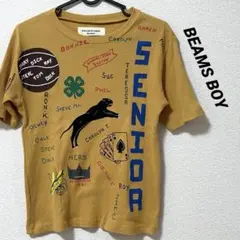 ビームスボーイ メモリアルプリント ショートスリーブ Tシャツ 黄色のサムネイル