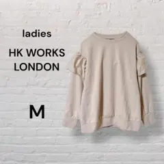 【美品】エイチケーワークスロンドン トップス M くすみピンク オフィス