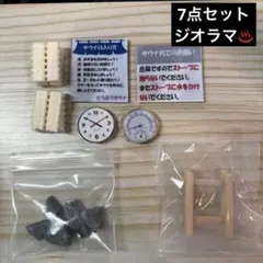 サウナジオラマキット　動物サウナ　サウナストーン　時計　温度計　ハンドメイド