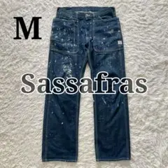 Sassafras　ササフラス　フォールリーフ　デニム　パンツ　ペンキ