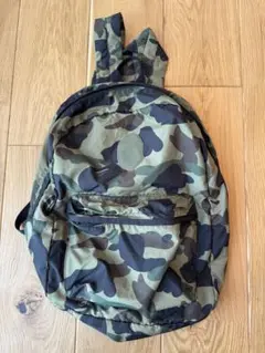 APE ナイロンリュック 迷彩 たためる コンパクト