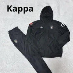 極美品！Kappa ナイロン　セットアップ　ブラック　スポーツウェア　イタリア