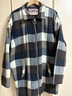 CLUB チェック柄 フリースジャケット　古着