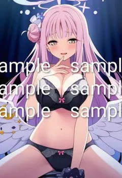 no.0020 A4ラミネート ブルアカ ミカ イラストポスター