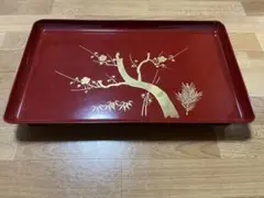 昭和レトロ　お盆（祝膳）松竹梅　祝い膳　長手盆　慶事　お祝い　縁起物