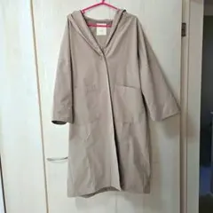 スタジオクリップ　フード付き　ロングコート　ポケット　スプリングコート