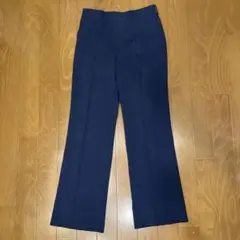 美品　BYRON 麻　スラックス パンツ 紺