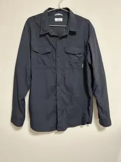 Columbia】コロンビア 長袖 ナイロンシャツ ブラック Mサイズ