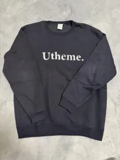 Utheme. ネイビー クルーネック トレーナー L