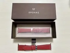 EPONAS レザー バンド ヴェネチアンレッド45mm/44mm/42mm用
