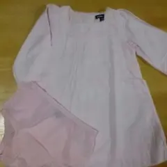 値下げ！【baby  Gap】刺繍がお洒落なワンピース☆ブルマ付☆90