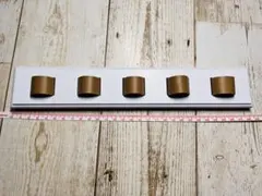 メガネ掛け 壁 木製 サングラスホルダー 貼り付け 5本収納 ビス付き ホワイトのサムネイル