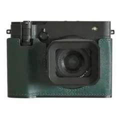 FUJIFILM GFX100RF 本革カメラケース 緑のサムネイル