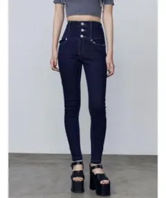 EMODA ELDER NUDEハイウエストデニム Mサイズ