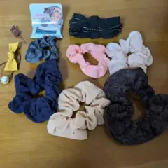 シュシュ　ヘアピン　バナナクリップ　まとめ売り