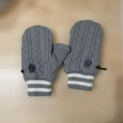 ラッセルノ　ニットミトン　手袋　グレー　メンズ