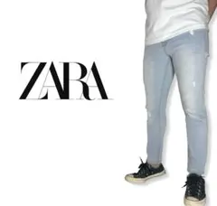ZARA｜ダメージスキニーデニムEUR38 ジェギングH&M好きにも