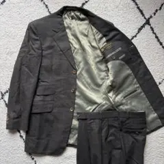 ミツミネ　ロロピアーナ　スーツ　セットアップ　vintage くすみ　グリーン