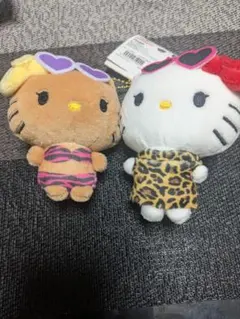 Hello Kitty ニコぬい キーホルダー 2種セット